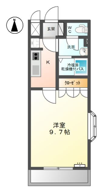 サモードパレスＢの間取り