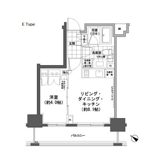 【間取り】 | パークハビオ人形町