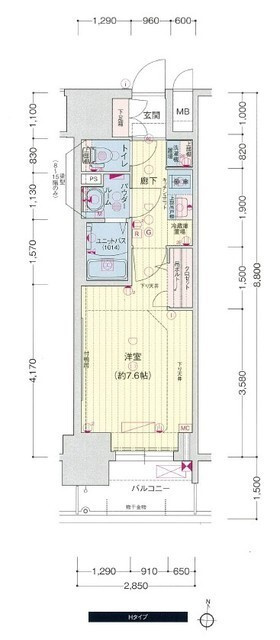 プレサンスＴＨＥ久屋大通レジェンドの間取り