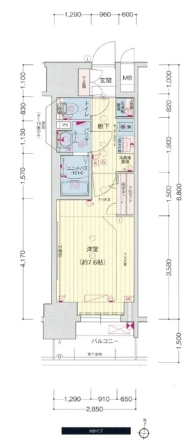 プレサンスＴＨＥ久屋大通レジェンドの間取り