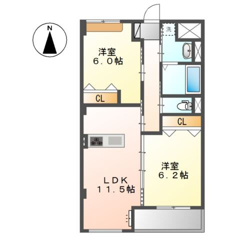 エスタージの間取り