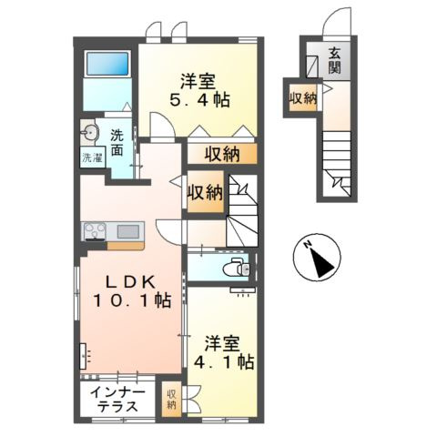 アーバンハイツ モリの間取り