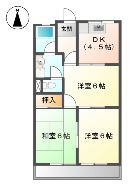 グリーンスクウェアＧの間取り