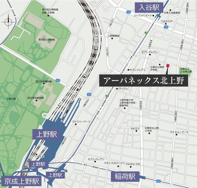 アーバネックス北上野の地図