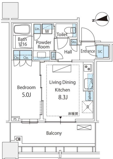 【間取り】 | ＳＨＩＲＯＫＡＮＥ　Ｔｈｅ　ＳＫＹ　Ｅ棟