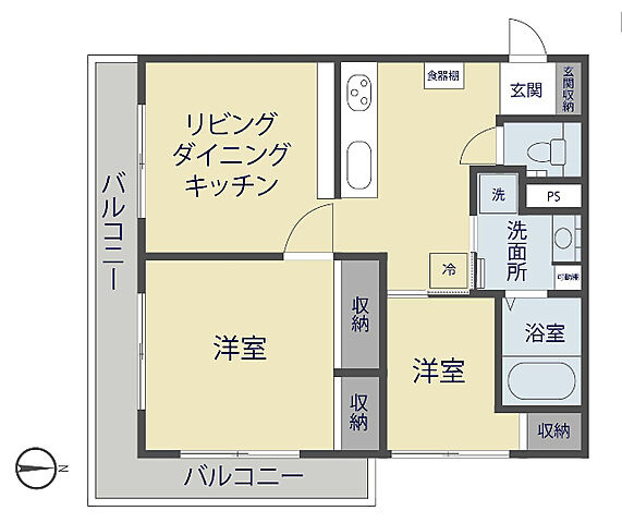中央サニーコーポの間取り