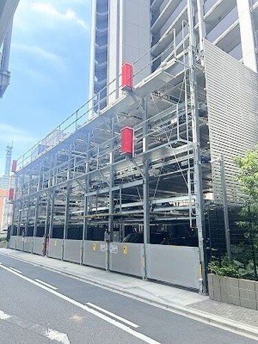 オープンレジデンシア名駅南グランアートの駐車場|敷地内機械式駐車場