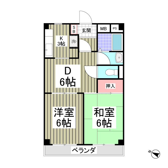 メゾンレイクヒルの間取り