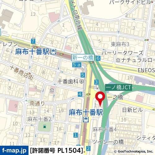 ＯＬＩＯ麻布十番の地図