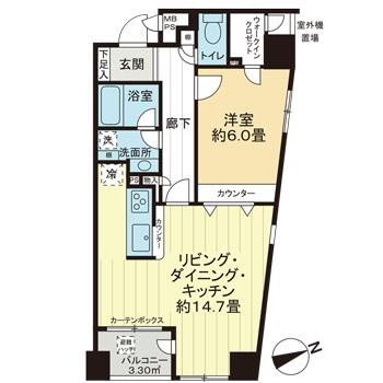 エルフコート日本橋浜町の間取り