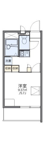 レオパレスオレンジの間取り