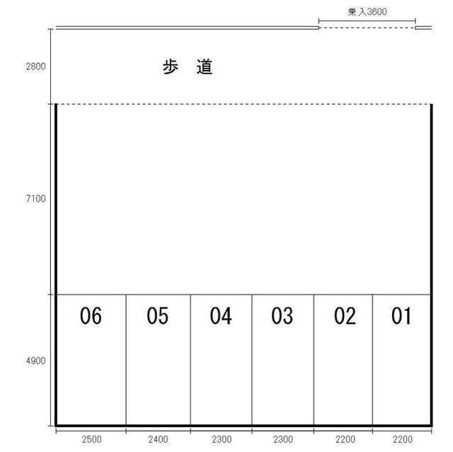 羽島市福寿町間島３丁目の駐車場の間取り