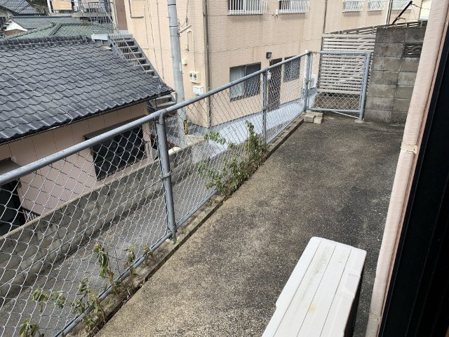 スティルライフ黒髪のバルコニー