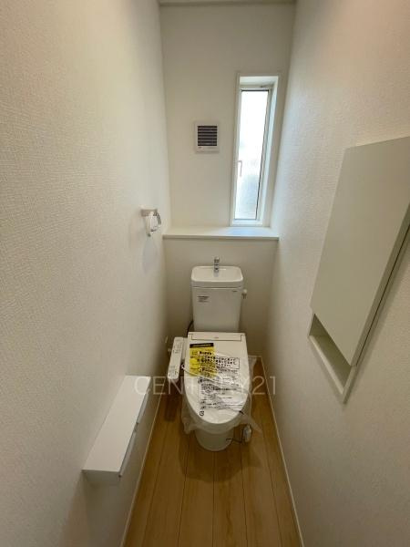 クレイドルガーデン前橋市川原町第４　１号棟のトイレ|２階トイレです。
温水シャワー洗浄機能付きです。