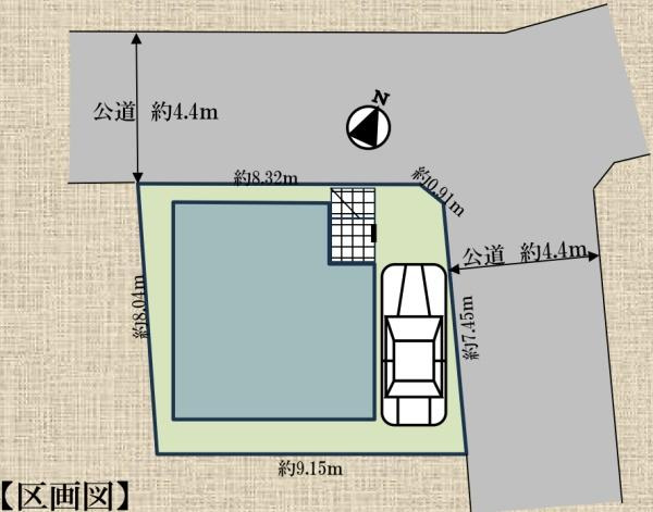 横浜市泉区白百合３丁目の新築一戸建の区画図|限定1区画の販売です！
お気軽にお問合せ下さい！