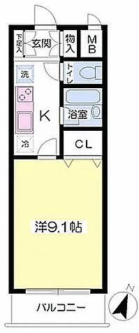 Ｂｅａｒ南林間の間取り