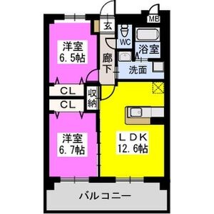 【間取り】 | メゾン クレア愛宕南