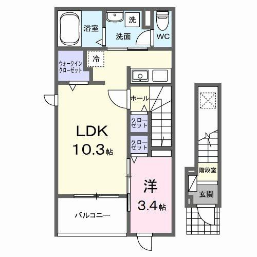 【間取り】 | カーサ　ルセス　Ａ