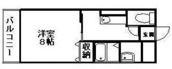 【間取り】 | スカイマンション　Ｂ | 【１Ｋ】