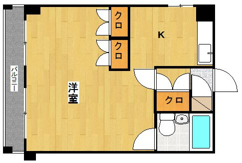 【間取り】 | シャンブル博多第2