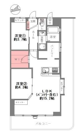 ふぁみーゆ寝屋川セントラルパークA棟　中古マンションの間取り