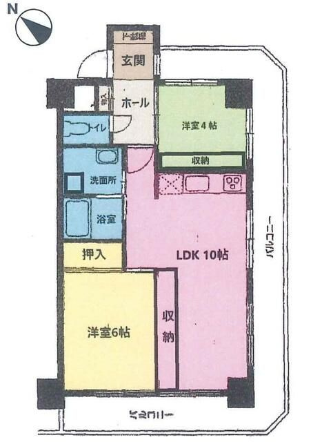 エスペランサ第２十日市場の間取り