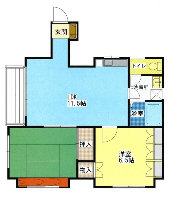 落合ビルの間取り