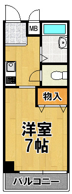ファンテンテールの間取り|★単身さんにおススメ★