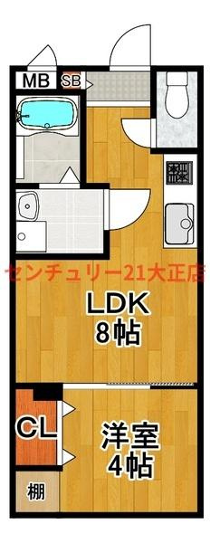 Veena弁天の間取り