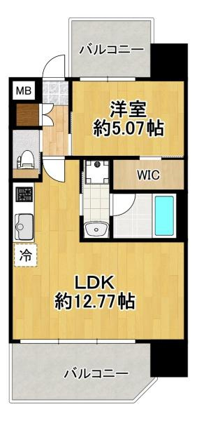 プレジオ大正（Aｒタイプ）の間取り|★大人気の１ＬＤＫです★