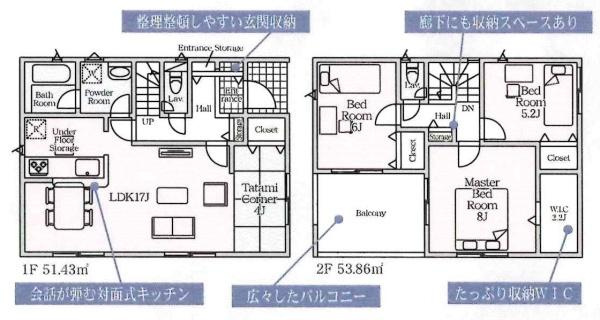 豊川市市田町第15　全2棟・2号棟の間取り