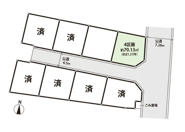 川崎市川崎区浅田２丁目の売地の土地図