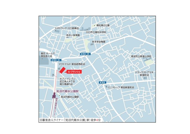 ル・プランシェの地図