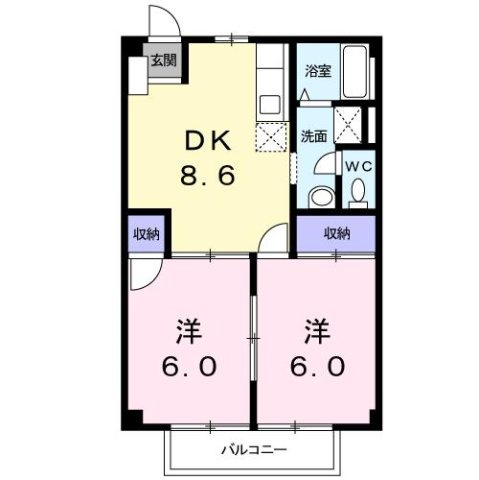 ファミール柏原の間取り