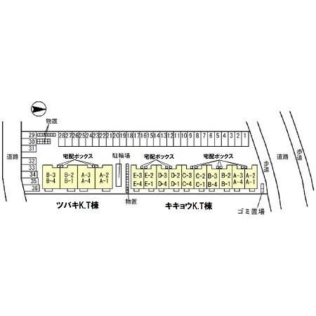 キキョウK.T／ツバキK.T　キキョウK.Tの区画図