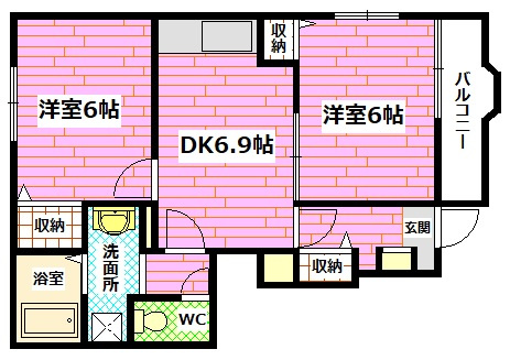 プリティーユニゾンの間取り