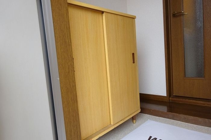 山木ハイツ　Aの玄関|シューズボックスです
