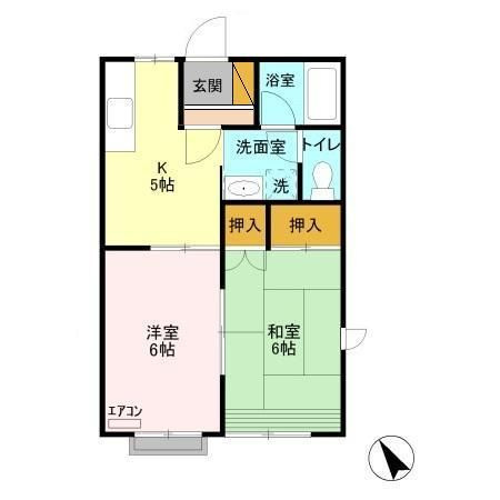 山木ハイツ　Aの間取り