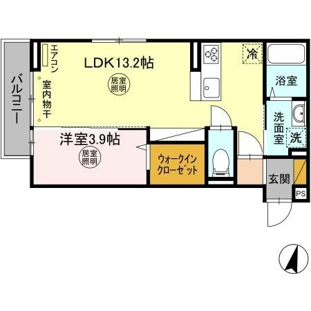コンフォート　那珂の間取り