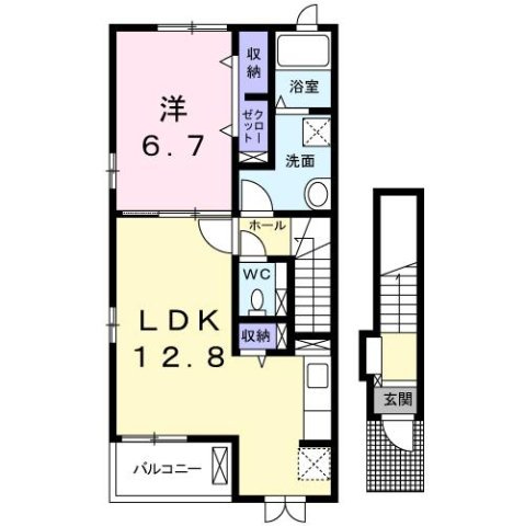 ヴィラ．ローズ　シャロンの間取り
