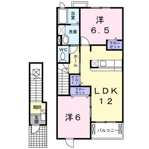 アヴニールⅡの間取り