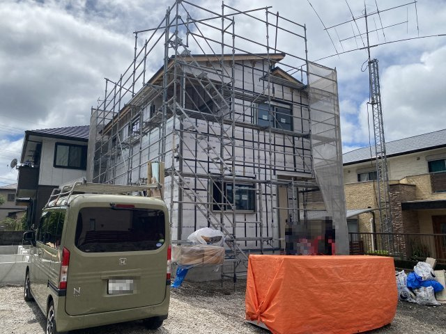 西伊敷3丁目　新築戸建ての外観|8月完成予定です。同仕様の設備などご案内いたします！