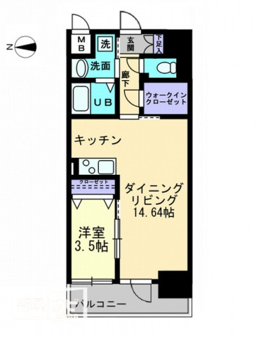 ソラノ瓦町の間取り|間取図