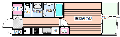 【間取り】 | エステムコート梅田・茶屋町Ⅲネクスタ