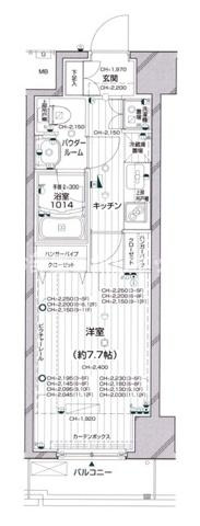 パレステュディオ渋谷本町の間取り