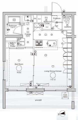 DIPS墨田RIVERSIDEの間取り