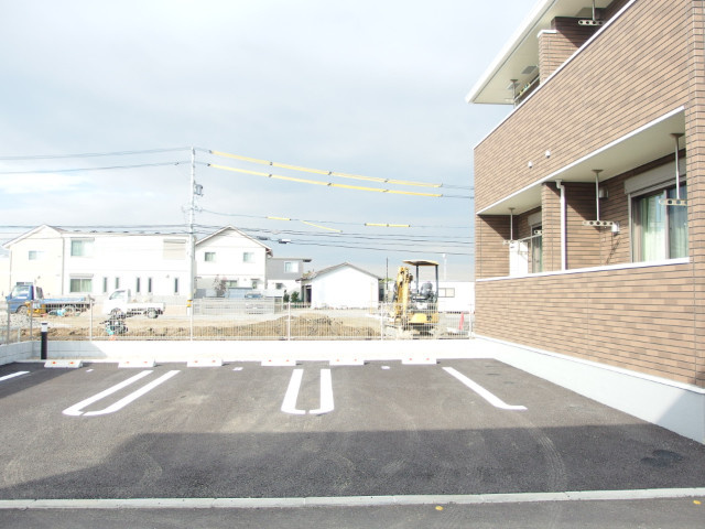 ベルピースの駐車場