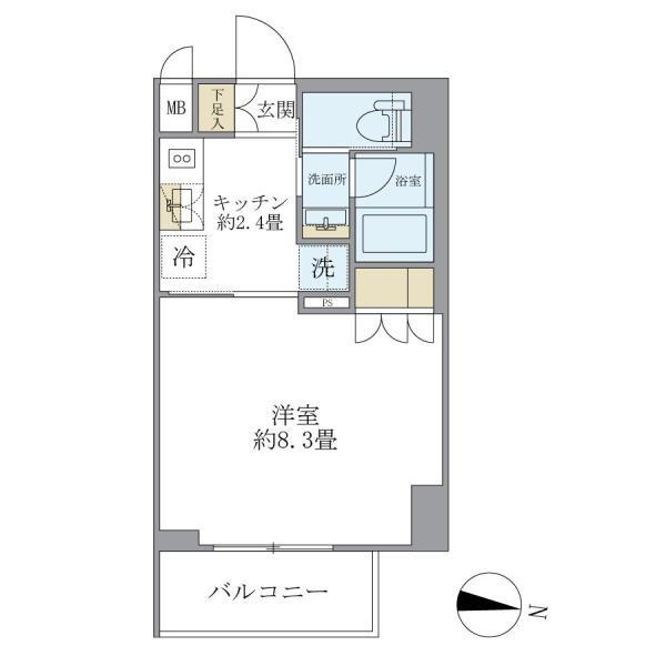 レクシード両国駅前の間取り