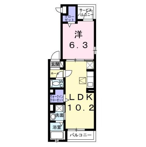 テラック中央林間の間取り