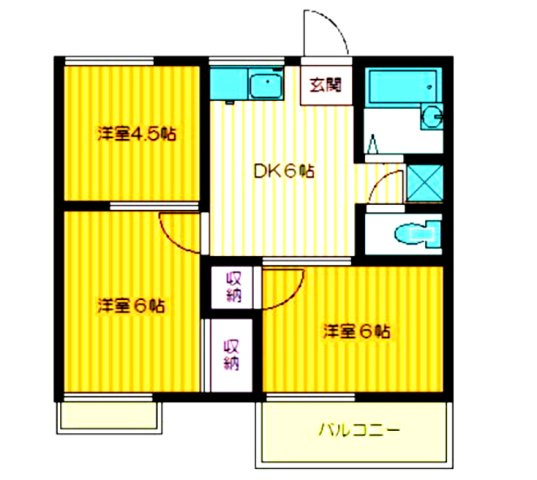 善ハイツの間取り